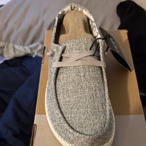 Hey Dude Speckled Sole Gray Loafers
